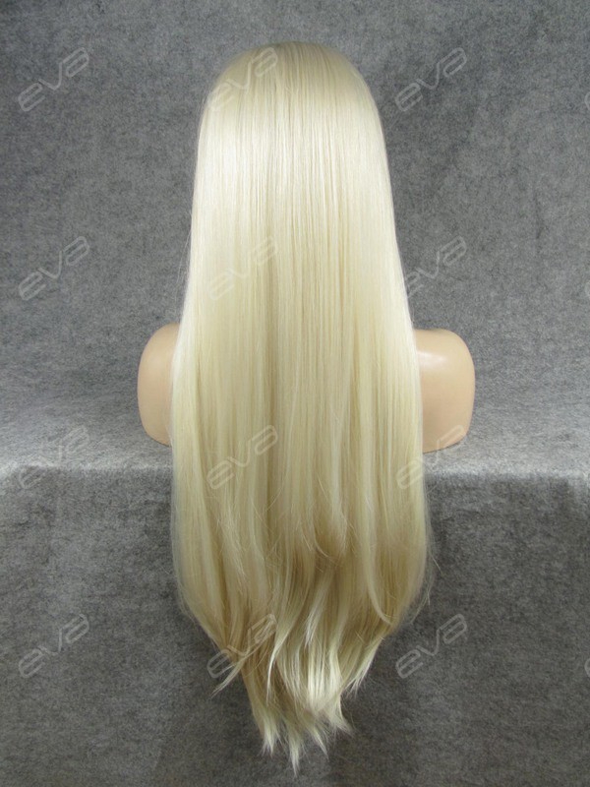 Long Straight Blonde Synthetic Lace Front Wig All Synthetic Wigs Evahair