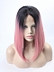 EvaHair Rouge Pink Angled Cut 2017 New Style Synthetic Wig 