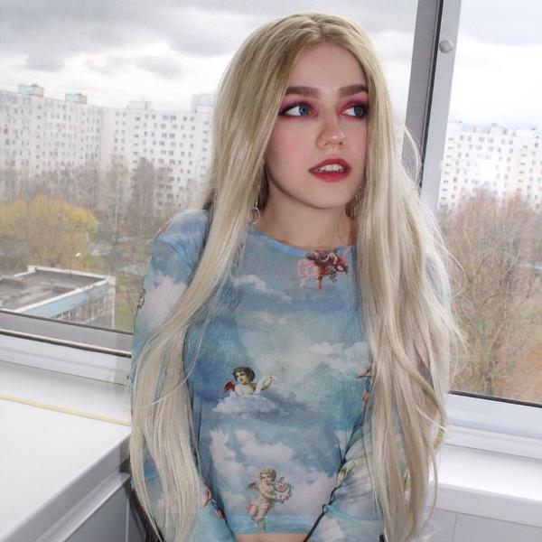 Long Natural Blonde Synthetic Lace Front Wig All Synthetic Wigs Evahair