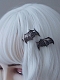 Evahair Gothic Silver Bat-Wings Hairpin