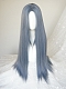 Evahair Grayish Blue Long Straight Synthetic Wig