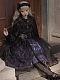 Evahair dark punk style witch's town printed lolita dress JSK
