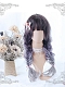 Japanese style Cynthia long curly gradient foggy purple lolita wig