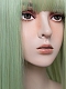 Evahair 2021 New Style Avocado Green Long Straight Synthetic Wig with Bangs