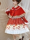 Evahair Christmas style snowman printed lolita dress