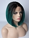 Teal Ombre Short Bob Synthetic Wig