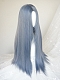 Evahair Grayish Blue Long Straight Synthetic Wig