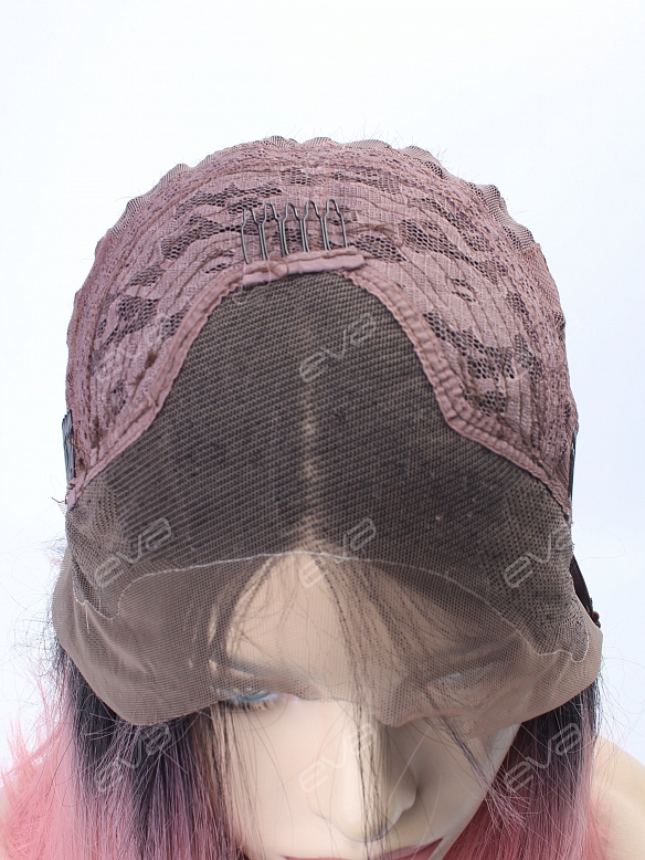 EvaHair Rouge Pink Angled Cut 2017 New Style Synthetic Wig 