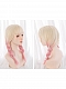Evahair Cute Blonde to Peach Pink Ombre Medium Straight Synthetic Wig with Bangs