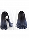 Evahair Grayish Blue Long Wavy Synthetic Wig with Bangs