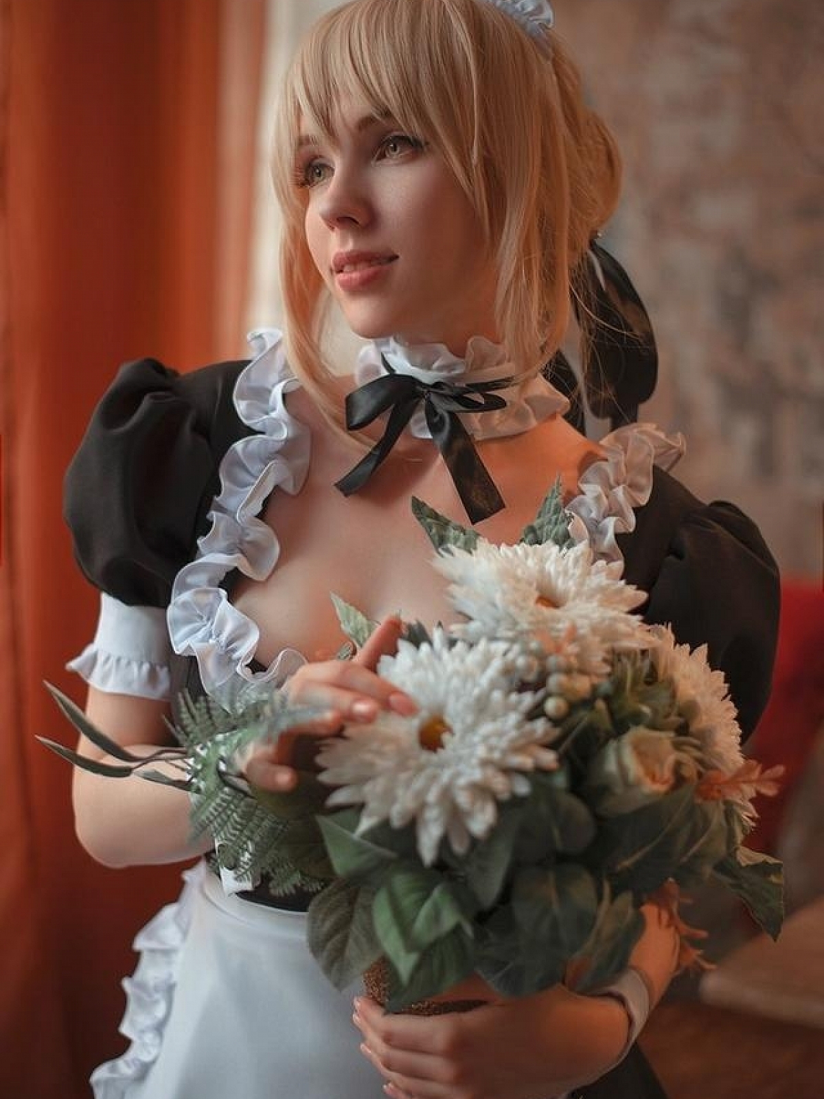 Evahair Fate stay night Saber miad cosplay costume