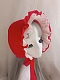 Lolita French cute vintage girl red hat