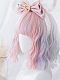 Evahair 2022 new Style Lolita Unicorn Short Wavy Synthetic Wig with Bangs