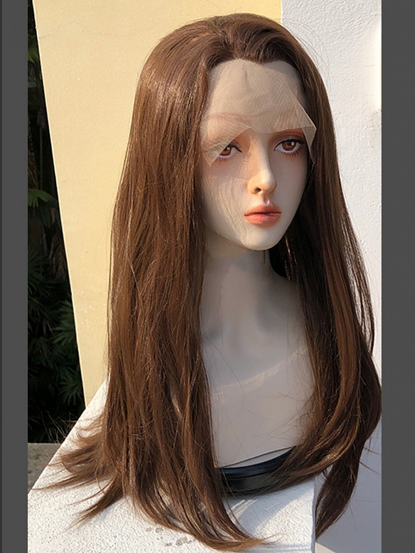 Preorder--Evahair 2021 New Style Blonde Long Straight Synthetic Lace Front Wig