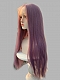 Preorder--Evahair 2021 New Style Dreamy Light Purple 13*6 Long Straight Synthetic Lace Front Wig