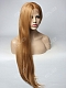 Ash Brown Long Straight Synthetic Lace Front Wig