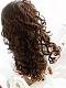 Evahair 2022 Vintage Style Brown Long Curly Synthetic Wig