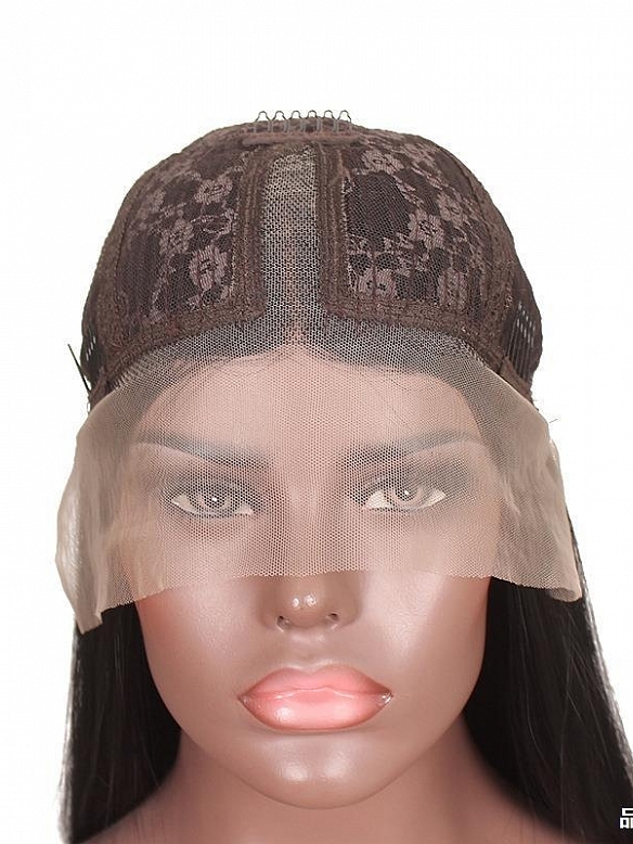 Evahair Fashion Style Black Long Straight Synthetic Wig