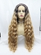 Grey to Blonde Ombre Lolita Synthetic Lace Front Wig