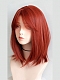 Evahair 2021 New Style Orange Short Straight Synthetic Wig with Bangs