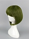 Evahair Cute Green Bob Straight Synthetic Wig with Bangs