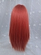 Evahair Orange Long Straight Synthetic Wig with Bangs