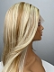 Blonde With Brown Highlight Synthetic Wig