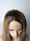 Black T Brown Long Straight Synthetic Lace Front Wig 