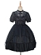 Evahair dark style short sleeve lolita dress