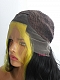 Evahair Black and Fore Yellow Long Wavy Synthetic Lace Front Wig