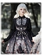 Evahair black gothic punk style lolita dress