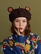 Cute Little Brown-Bear-Ears Woollen Beret Hat