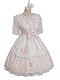 Evahair cute bear printed pink lolita dress