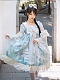 Evahair new style classical blue mesh lolita dress