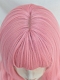 Evahair 2021 New Style Pink Long Wavy Synthetic Wig with Bangs