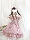 Evahair lattice printed cute lolita dress with bowknot