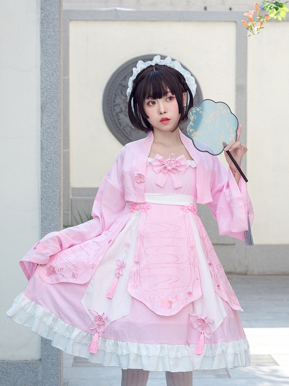 Evahair fashion cute pink lolita dress