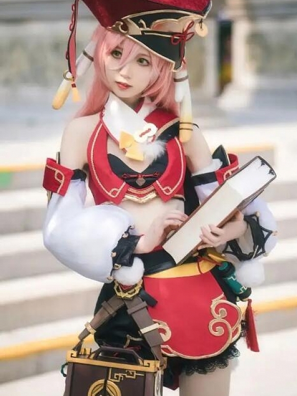 Evahair Genshin Impact Yanfei cosplay costume 