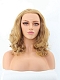 Honey Blonde Shoulder Length Slight Wavy Daily Wear Lace Front Synthetic Wig