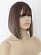 Sand Brown to Blonde Bob Wigs with Bangs