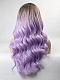 Lilac Ombre Wavy Capless Synthetic Wig