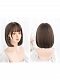 Evahair Dark Brown Bob Straight Synthetic Wig with Bangs