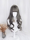 Evahair Grey Long Wavy Synthetic Wig with Bangs