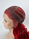 Red Long Wavy Synthetic Lace Front Wig