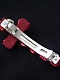 Evahair Limited Gothic Red Rose Cross Hairpin