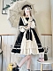 Evahair vintage style long sleeve black lolita dress 