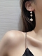 Evahair White Pearl Earring