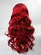 Red Long Wavy Synthetic Lace Front Wig