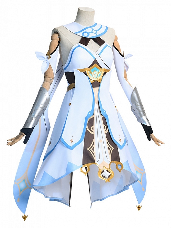 Evahair Genshin feminine lead Lumine cosplay costume