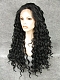 Jet Black Long Curly Synthetic Lace Front Wig